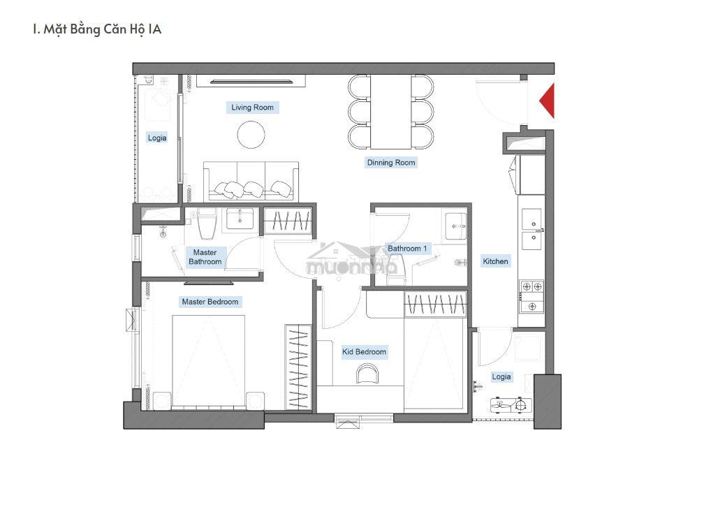 Chính chủ bán căn góc toà tháp 38-p3 - 2pn 2wc 71m² picity sky park - 4