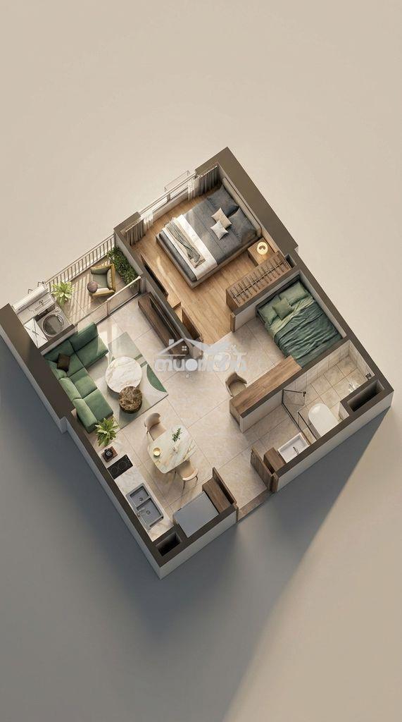 Căn hộ 47m2 nội thất cđt đã lắp rèm, giàn phơi ngay bờ kè lái thiêu - 3
