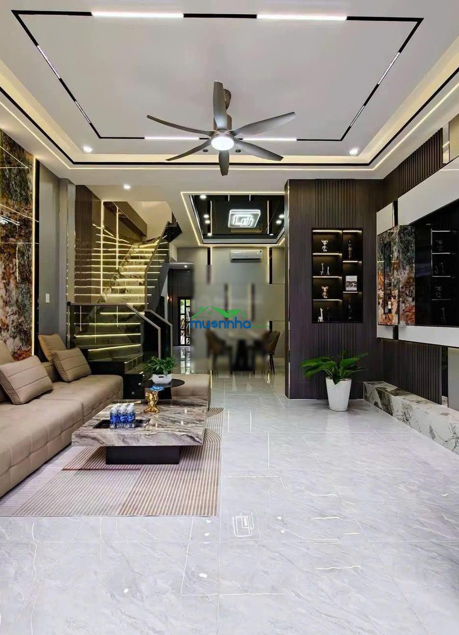 Bán gấp căn nhà hxh 3 tầng, 58m2 ngay emart phan văn trị giá 2ty890, cho thuê 17tr/tháng, sổ riêng - 4