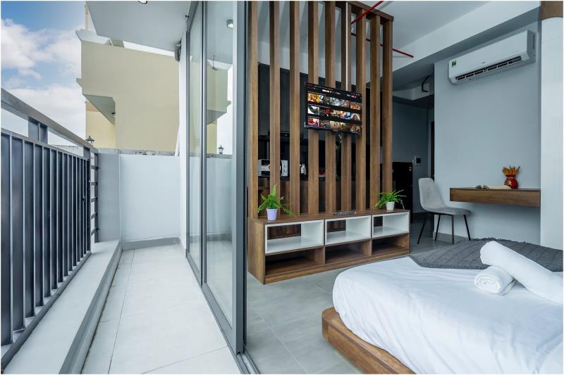 Căn hộ studio full nội thất - tầng cao view thoáng - ngay cầu thanh đa, bình thạnh