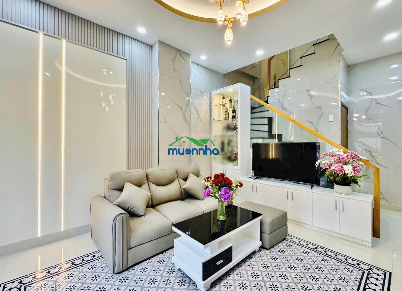 Bán nhà xây mới 100% hẻm xe hơi lê quang định p7 bình thạnh khu vip