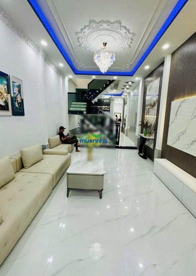 Quận 7, nhà 2 tầng ,dt 60m2 m2, ngang 4m, 10m ra hẻm xe hơi -4pn - lý phục man thông 458 htp