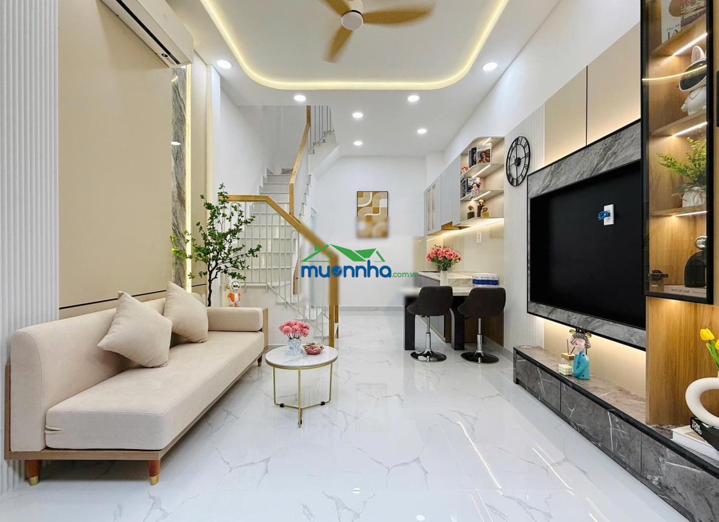 Bán nhà mới ngay bệnh viện q12 - hẻm 1 sẹc - có gpxd - 4