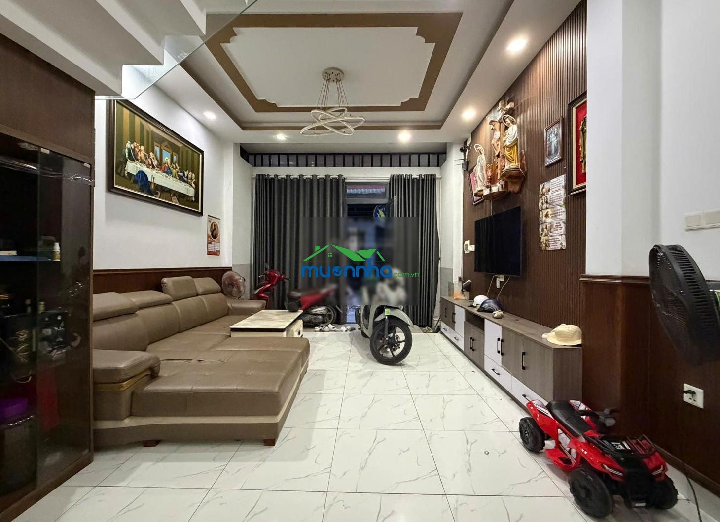 Bán nhà hoàn công 3 tầng kiên cố chỉ 5ty15- hẽm oto ngay đường ngô chí quốc gần chợ đầu mối thủ đức - 2