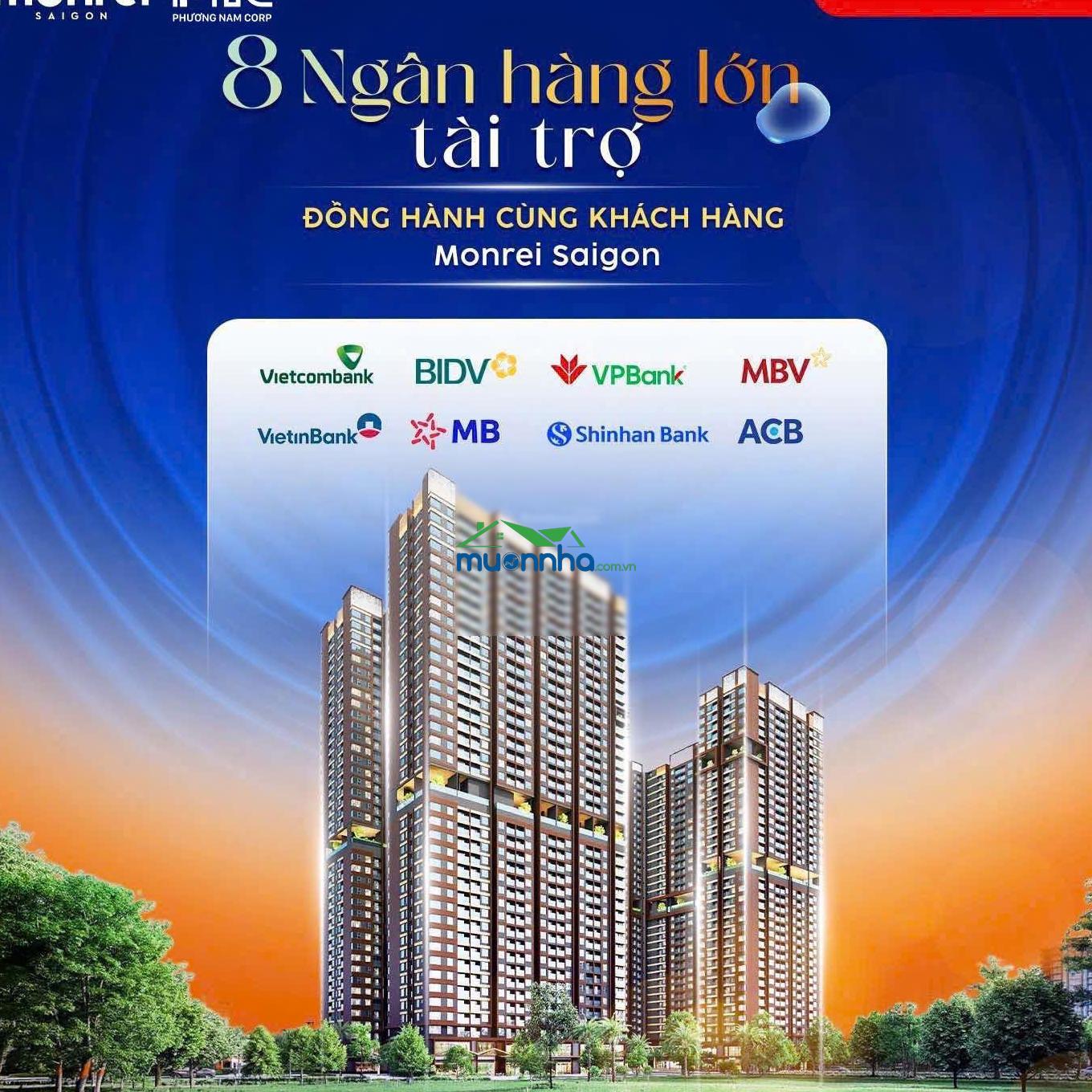 Monrei saigon 10 căn ngoại giao, thanh toán 15% hỗ trợ trả góp 24 tháng, ân hạn gốc 5 năm - 3