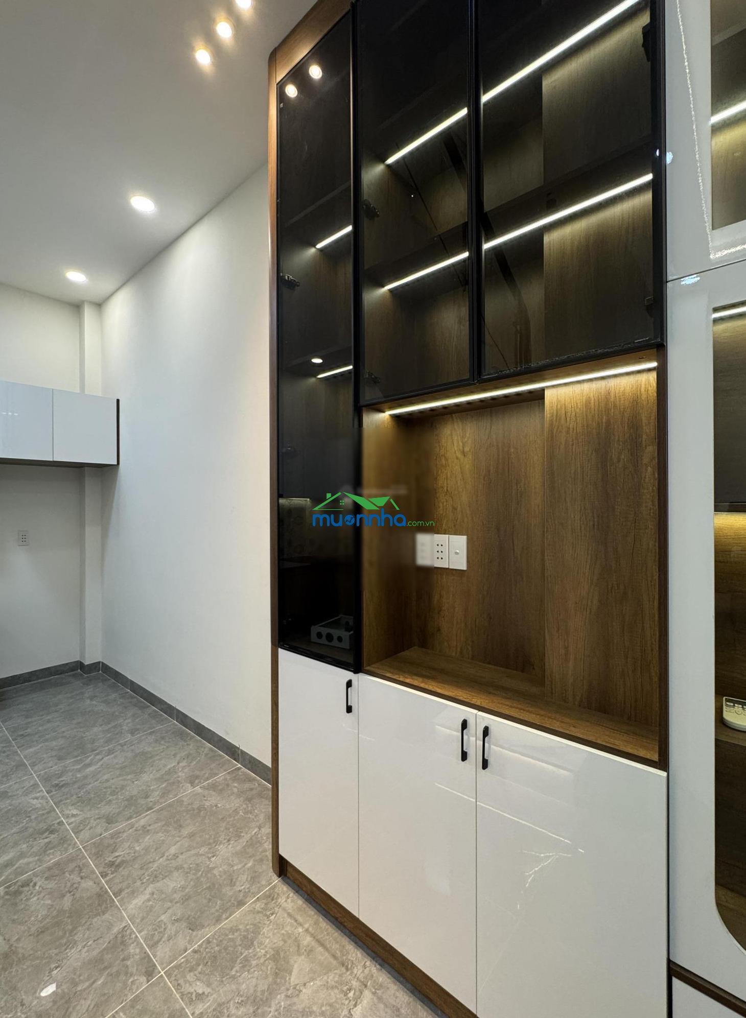 Hẻm nhựa 2 xe hơi đi vi vu ngay đh công thương 4 tầng btct, 3pn, nhà mới ở ngay tặng đủ nội thất - 4