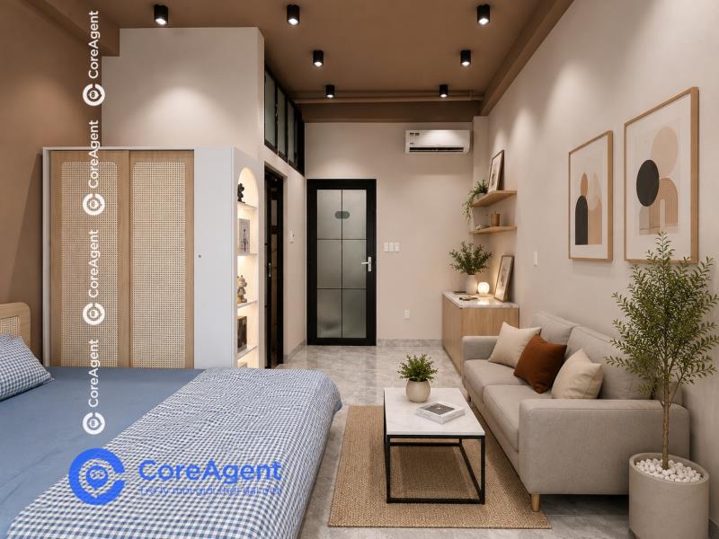 Chdv mới xây full nội thất có ban công riêng cách aeon tân phú 1km - 3