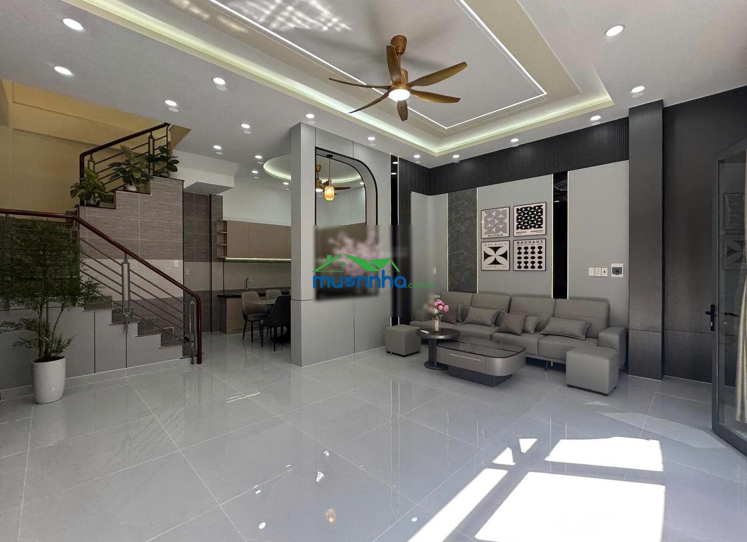 Nhà đẹp ngang 6m, tặng full nội thất, gần metro tham lương - 2