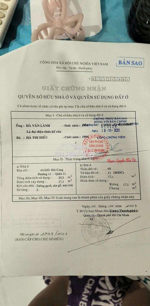 Nhà bán quận 11 - 2