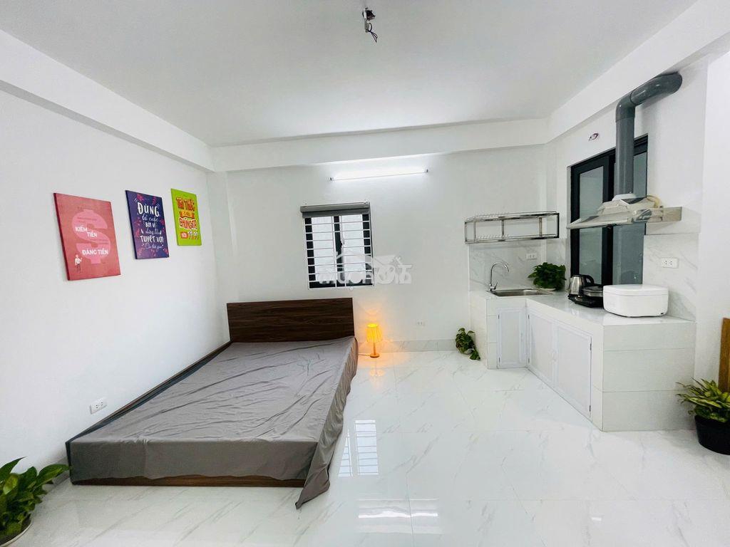 Cho thuê căn studio ngõ 192 lê trọng tấn có ban công, full nội thất - 2