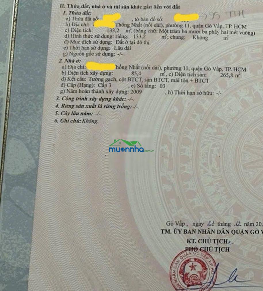 Lên sóng - nhà - tốt, 9tỷ5 đường thống nhất - phường 11 - quận gò vấp - 2