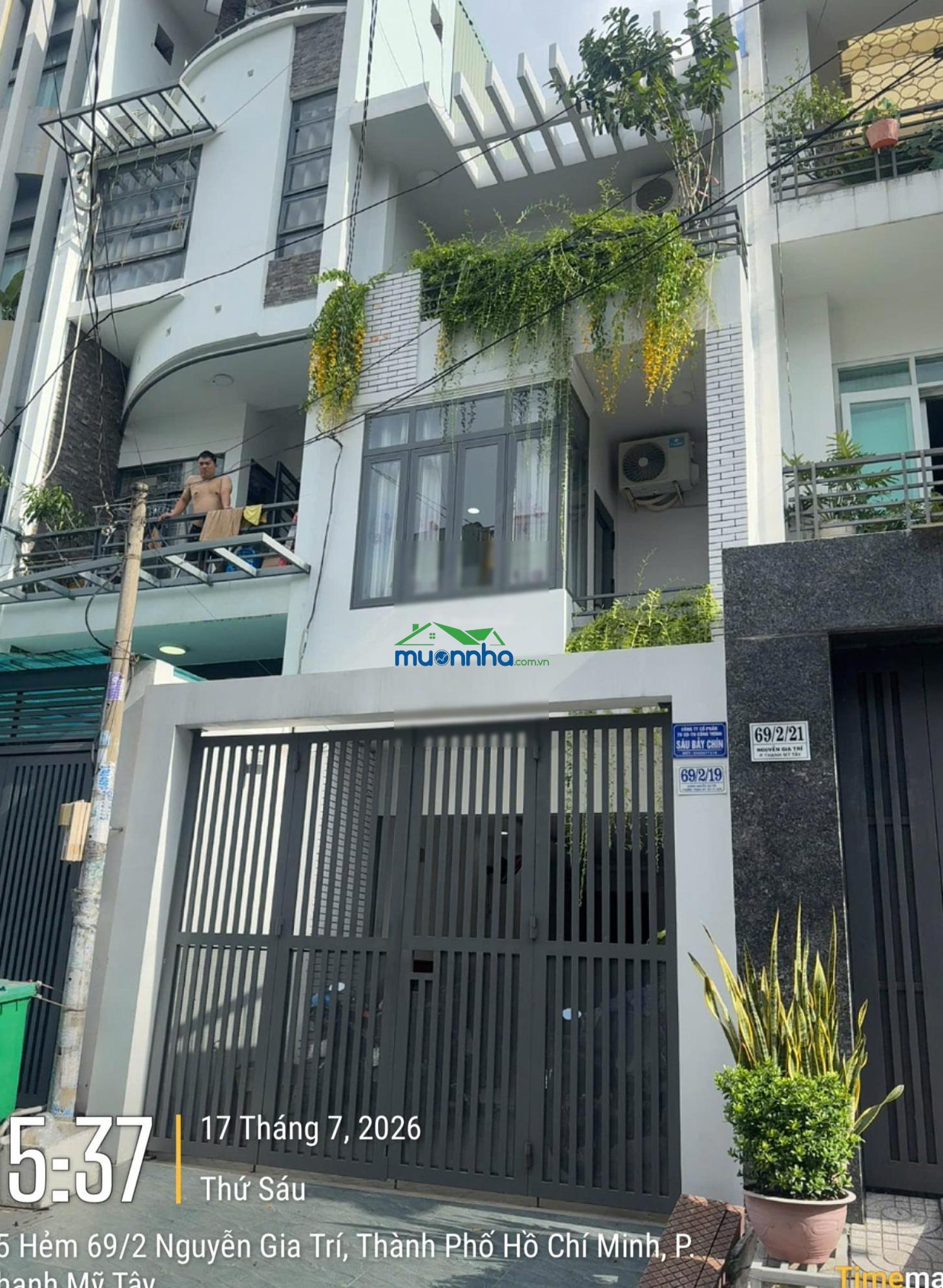 Chỉ 14.9 tỷ có nhà khu d nguyễn gia trí (d2) p25, bình thạnh (4x22m) 4 tầng kế đại học hutech - 2