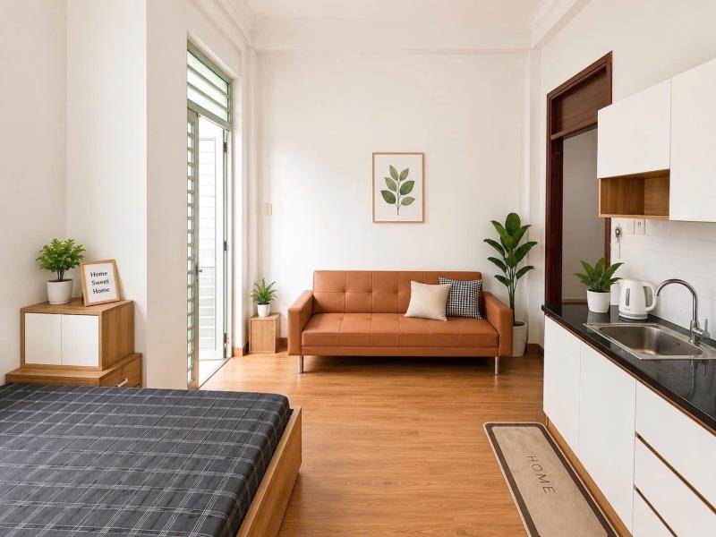 Căn hộ ban công gần đại học hồng bàng, uef, chợ bà chiểu đường điện biên phủ, bình thạnh - 4