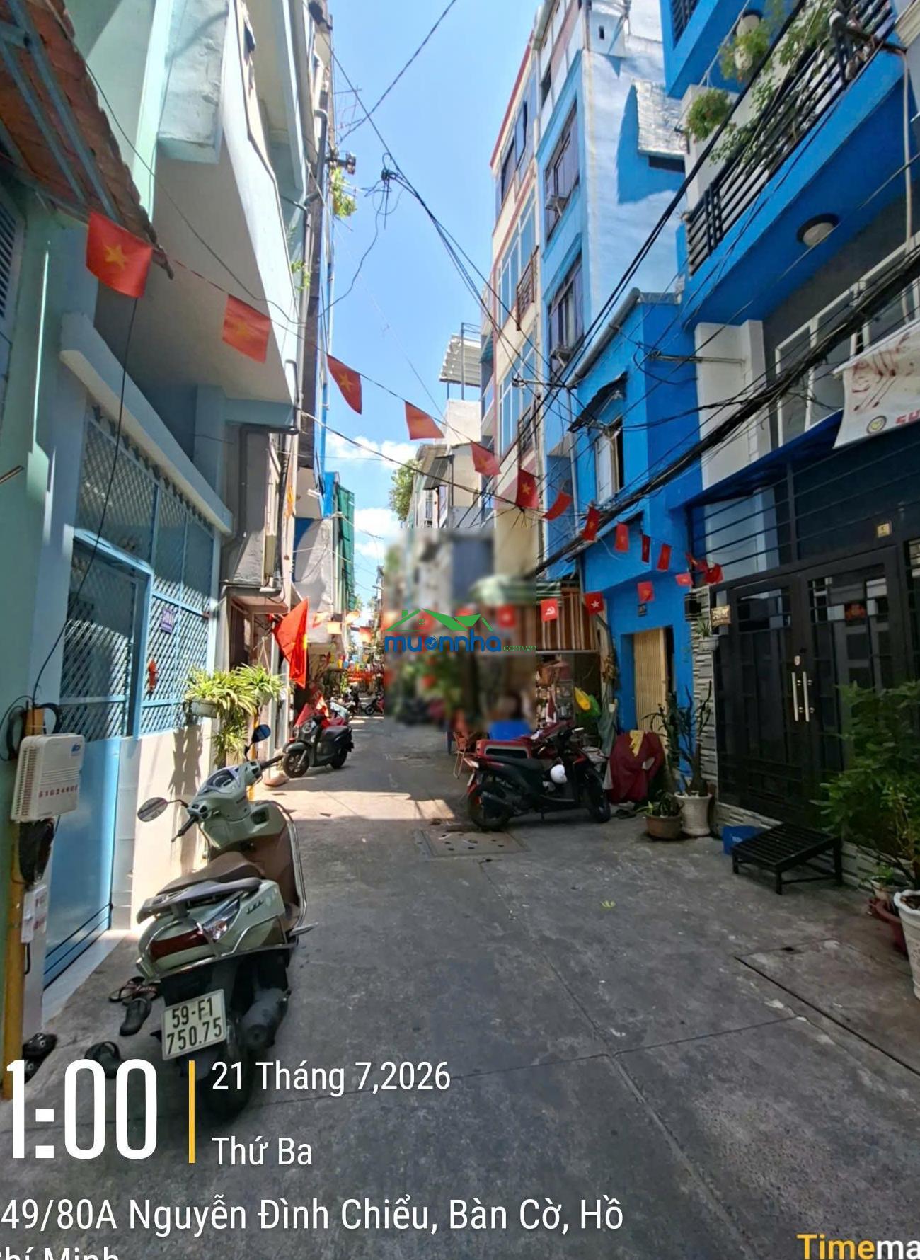 Bán nhà hẻm ô tô 16/13 nguyễn thiện thuật quận 3. giá 9 tỷ - 3.2x10m 5 tầng - 3