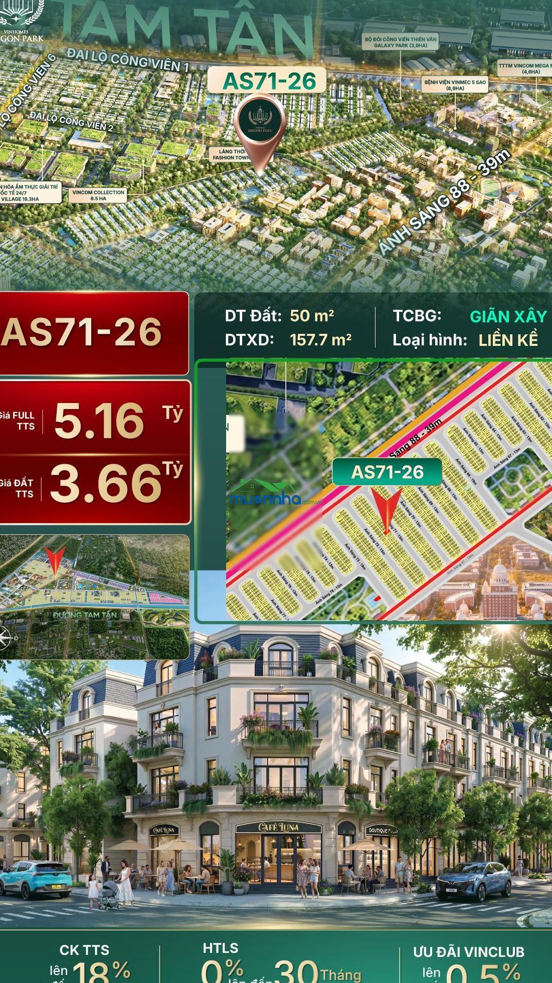 [Nổi bật] siêu phẩm liền kề vinhomes saigon park chỉ 3,66 tỷ trả đủ 100% tiền đất & thuế! - 2