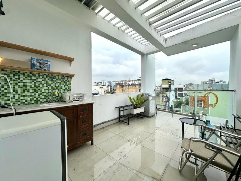 Trống sẵn phòng ban công 30m2 ngay ngã tư phú nhuận_tách bếp_6.9tr - 4