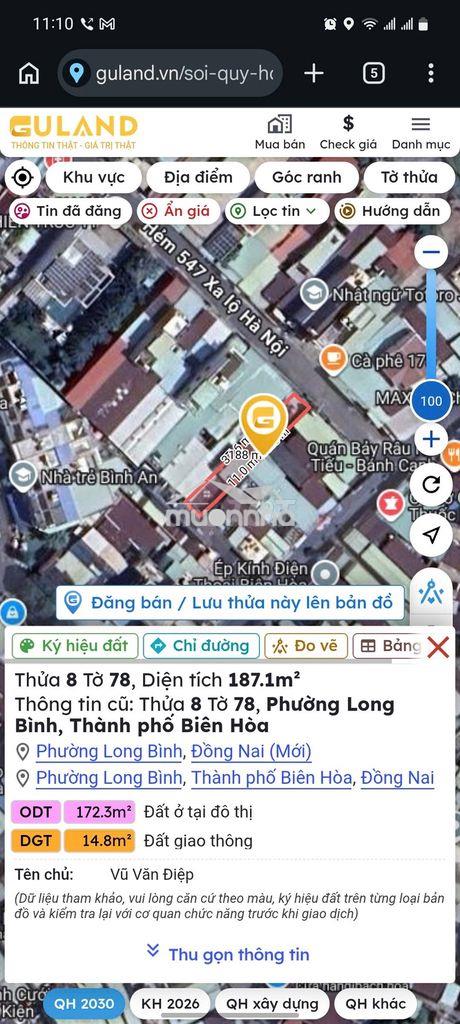 Cần bán nhà đất 5x37.4 