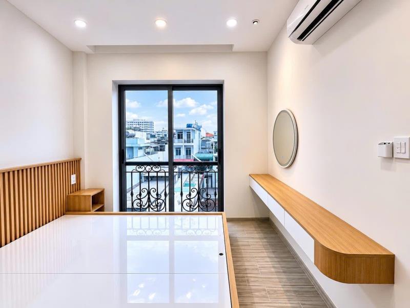 Căn hộ 1pn bancony - tách bếp - giặt riêng, gần chợ bà chiểu, trường văn lang, mỹ thuật