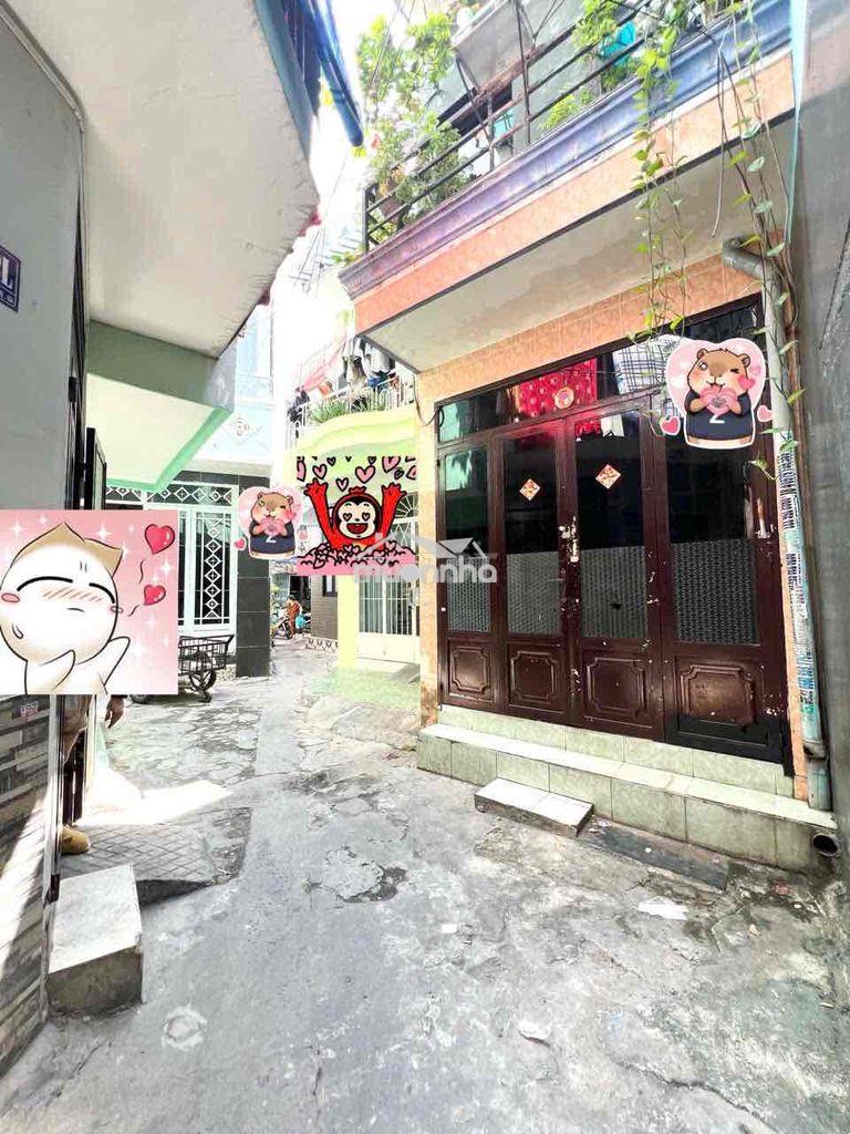 Hẻm thông - khu dân trí - 3 tầng - sổ riêng chính chủ