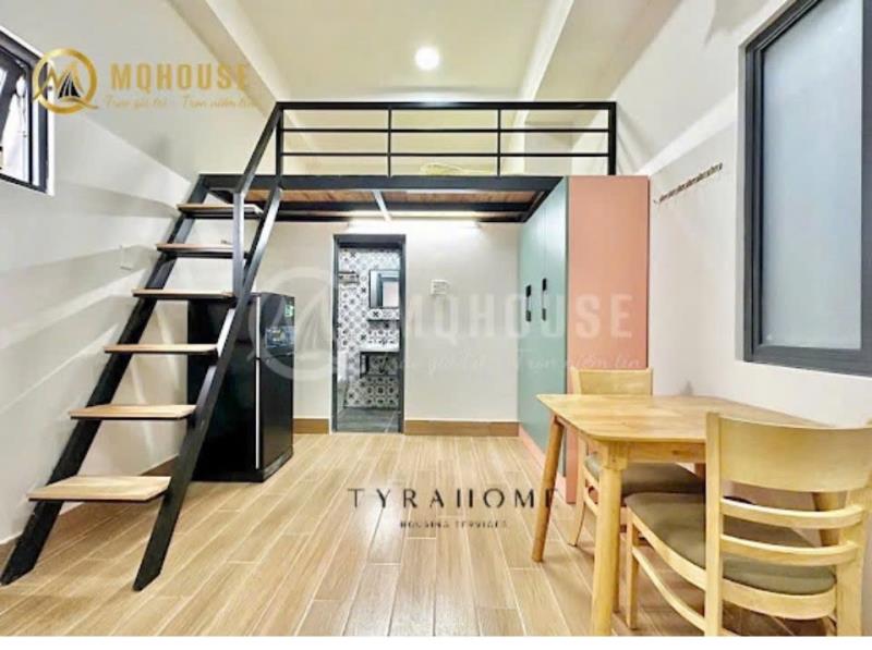 Phòng trọ có gác_máy giặt riêng_full nội thất_gần các trường hồng bàng, ngoại thương, giao thông vận tải, uef, văn lang