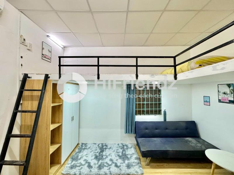 Cho thuê phòng trọ 3 phút đến huflit - đh bách khoa | phòng trọ gác lửng siêu rộng full nội thất quận 10 - 3