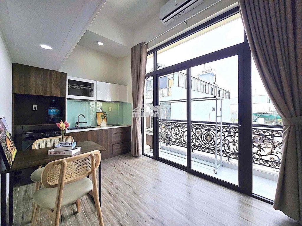 Cho thuê căn hộ dịch vụ ban công ngay luỹ bán bích gần đầm sen - 2