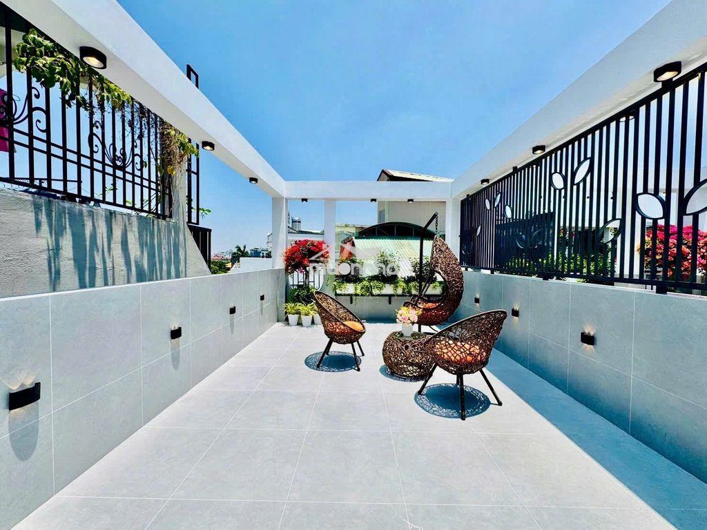 🍀🍀60m2, bán nhà phan văn trị, xây mới 4 tầng, ✅hẻm 5m, p1 gò vấp, 7 ty - 4