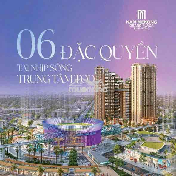 Dự án nam mekong thành phố mới bình dương nằm mặt tiền vòng xoay đẹp