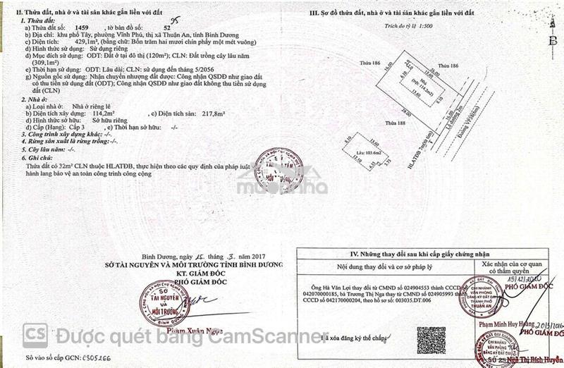Bán gấp biệt thự đường nhựa vĩnh phú 38, hoàn công 1 lầu 19 tỷ