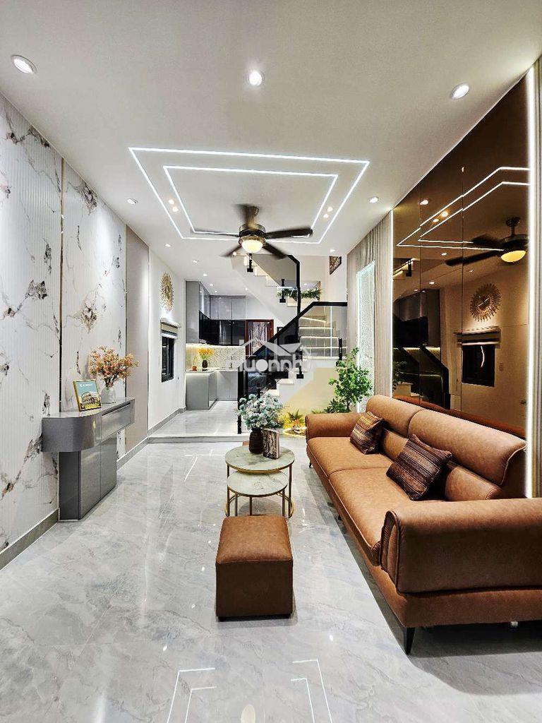 Nhà đẹp 3pn khu dân trí cao đi bộ ra emart phan huy ích - 4