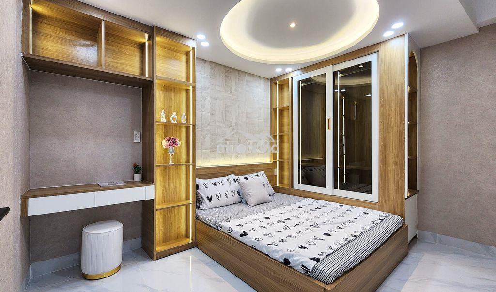 Nhà 5 tầng nở hậu chữ l - ngay chợ gò vấp - xây mới từ móng. - 4