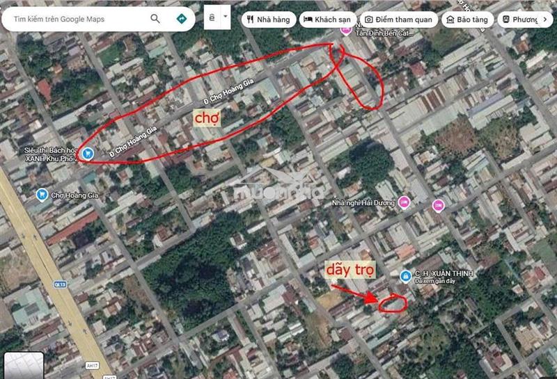 Bán gấp dãy trọ phòng , giá 1 tỉ 720 tr , gần chợ hoàng gia