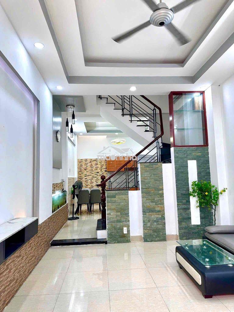 Nhà full nội thất đường ao đôi [ 4m x 13m] trệt ,2 lầu- 3pn- 3wc - 2