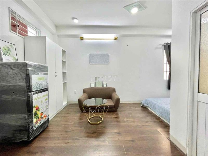 🔥Cho thuê studio cửa sổ trời-giáp q1, bthanh, hẻm to, full nt