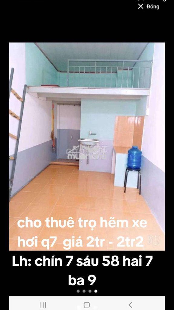Cho thuê phòng trọ hẽm xe hơi giá 2tr - 2
