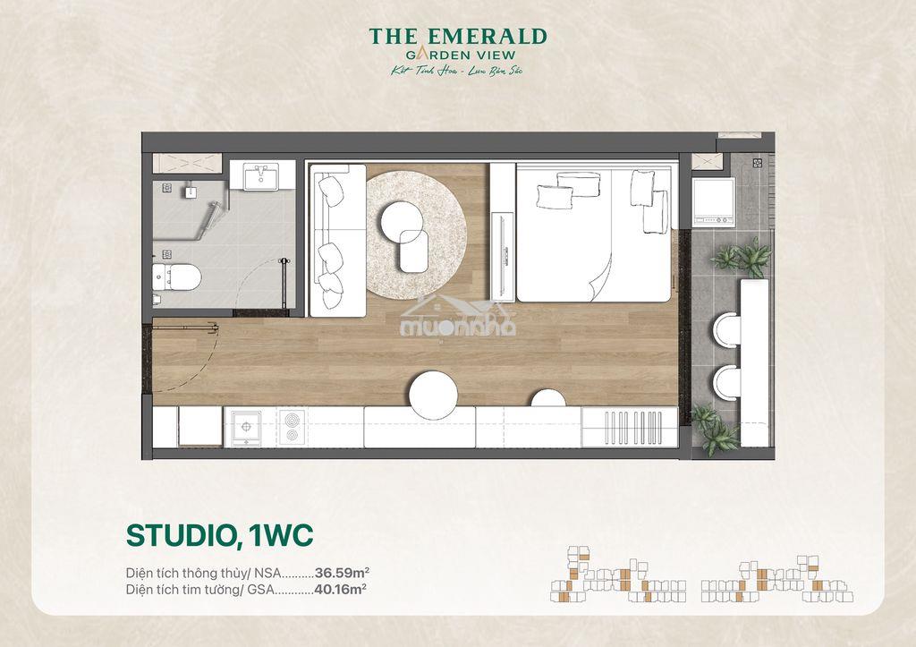 The emerald garden view, chỉ 1.39 tỷ/căn, thanh toán 0,5% mỗi tháng - 4