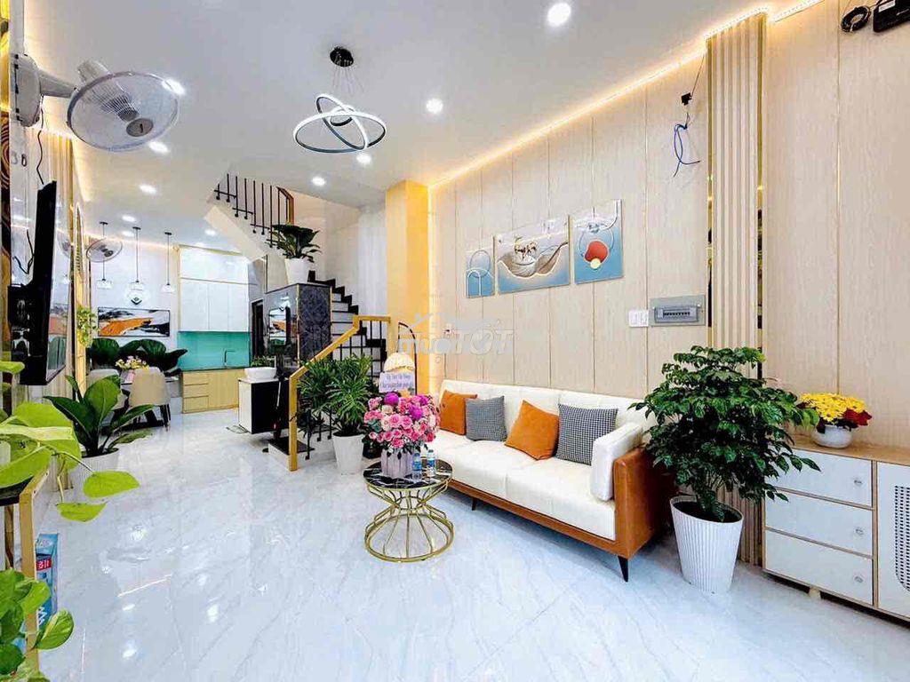 Hh 2% + thưởng 1k$- bán nhà 1122/22 quang trung 1trệt3 lầu - 4