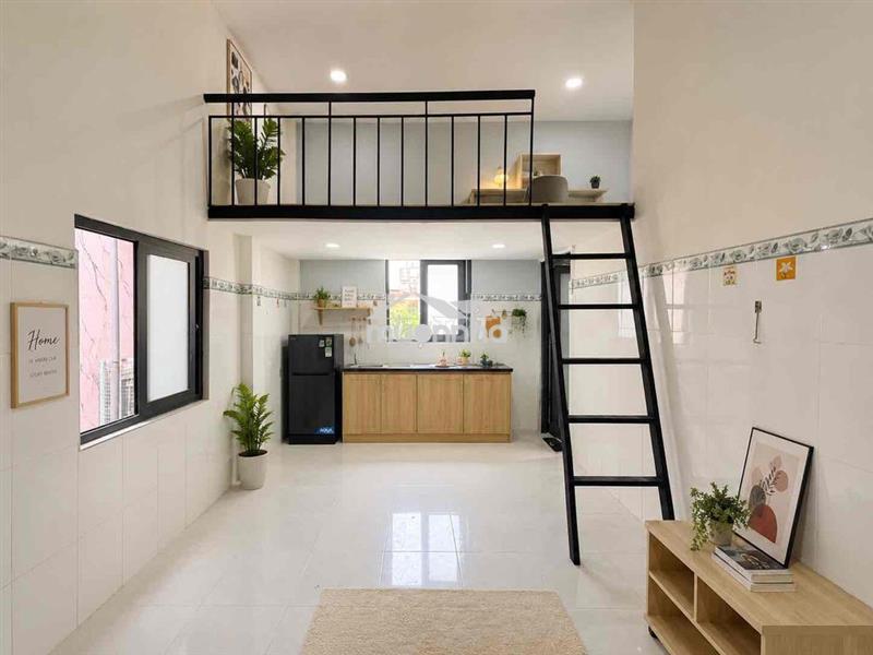 Cho thuê căn hộ gác full nội thất đi bộ qua hutech, gtvt, ngoại thương