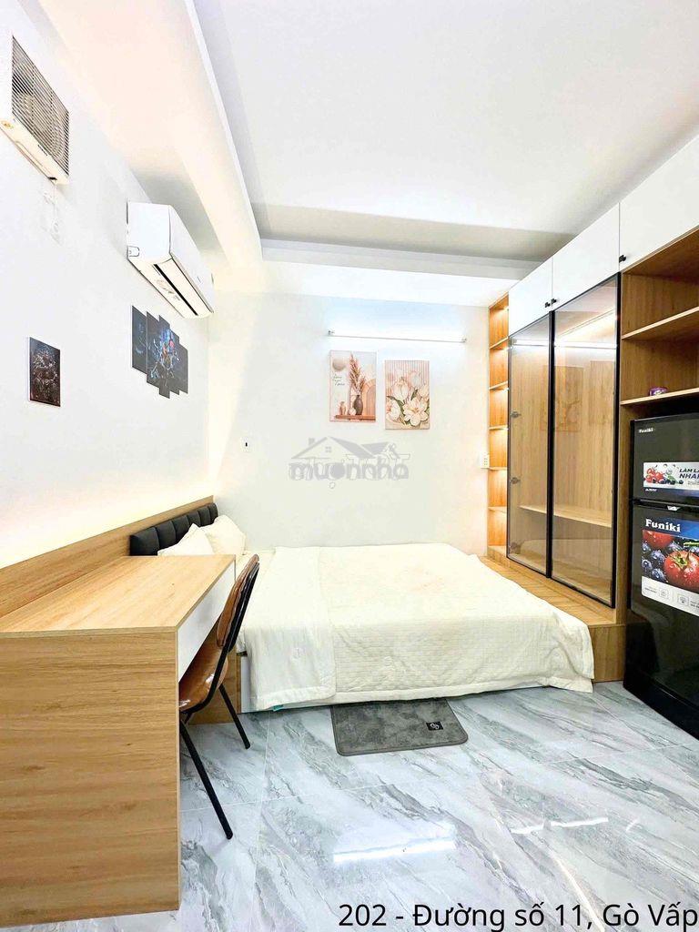 Căn hộ studio full nt - gần cv làng hoa