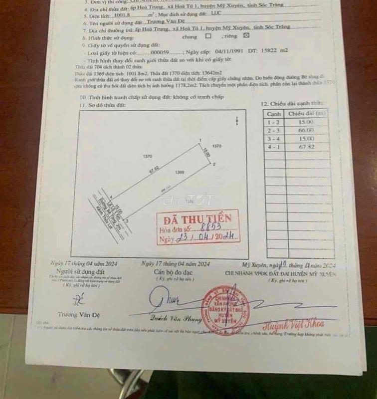 Bán 1000m2 đất vườn mát mẽ cho người cần nơi ở dưỡng già