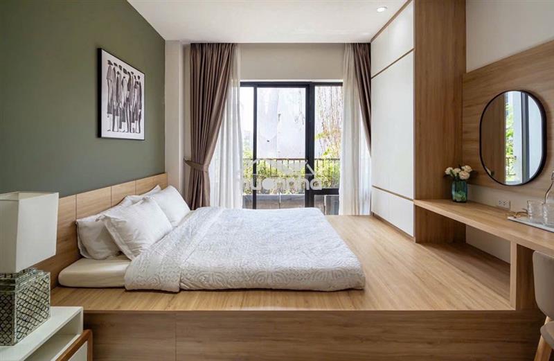 Cho thuê studio full nội thất, ban công riêng, thiết kế ốp gỗ sang