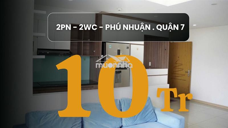 Cho thuê căn hộ jamona city quận 7 - 2pn . 2wc - giá 10tr