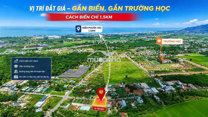 Chỉ 999tr sở hữu ngay đất gần biển phước hải - brvt