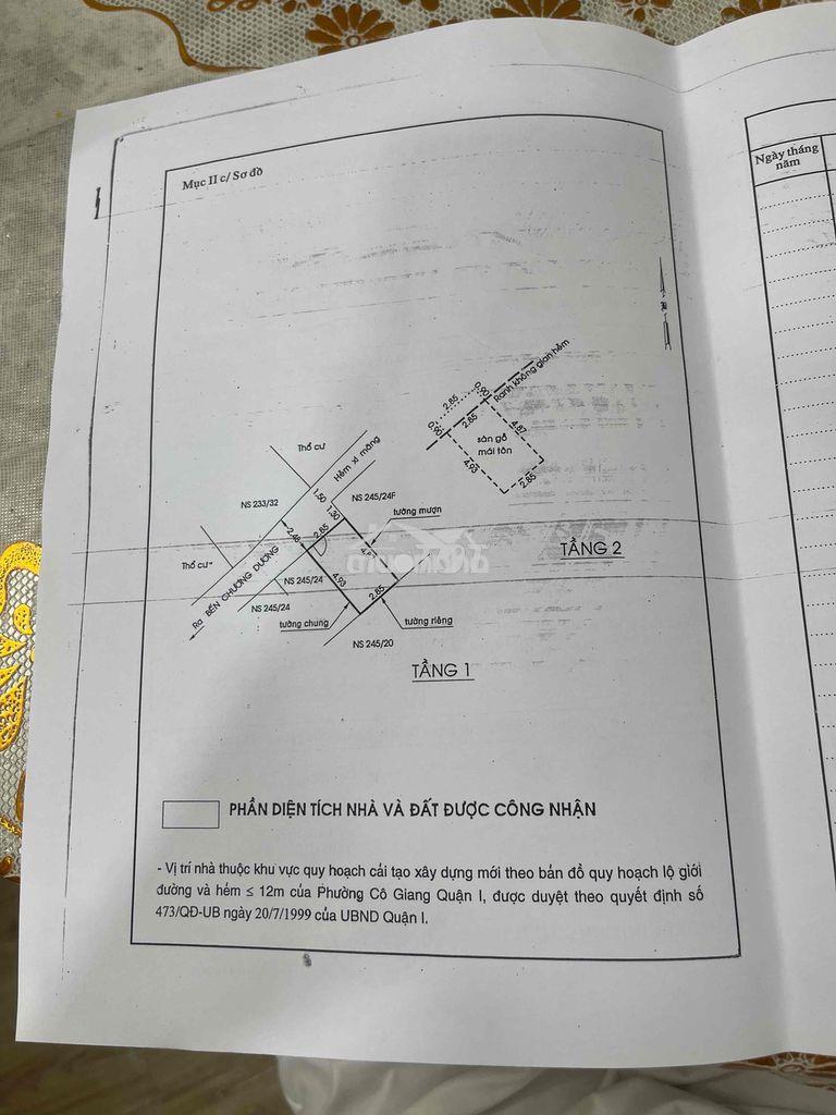 Nhà bán chính chủ quận 1 - 2