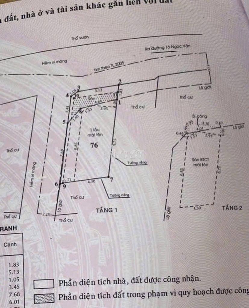 Hà huy giáp nhà đẹp 6x12 hơn 70 m2 giá 4,63 tỷ shr ,hẻm chà bá alo e.. - 3