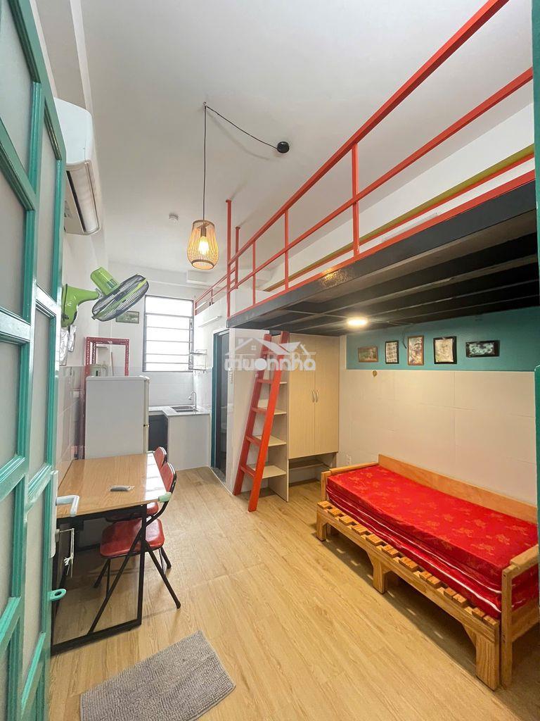 Cho thuê phòng gác - có đủ nội thất - 25m2 - gần nguyễn gia trí