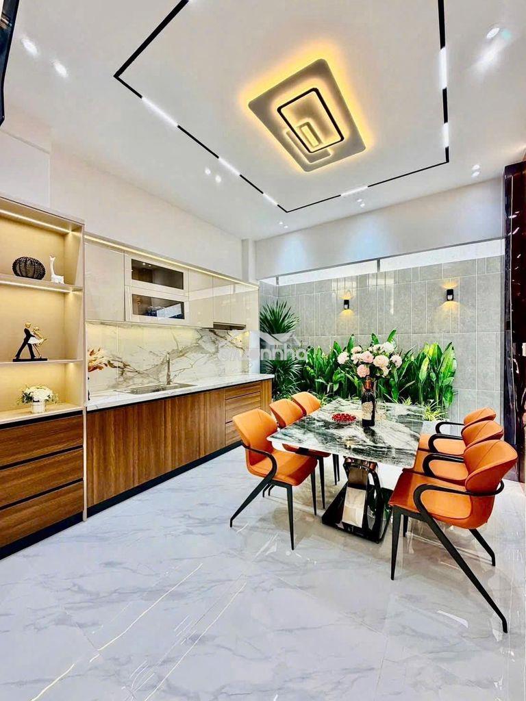 🍀🍀60m2, bán nhà phan văn trị, xây mới 4 tầng, ✅hẻm 5m, p1 gò vấp, 7 ty - 3