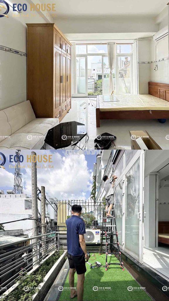 Ban cong trồng cây siêu bự ngay aeon tân phú và đh công thương