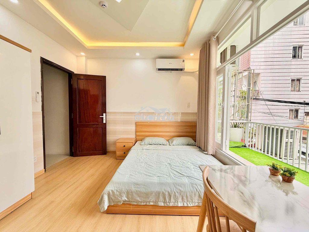 Cho thuê căn hộ studio ban công q4 gần đh luật, đh nguyễn tất thành, c - 3
