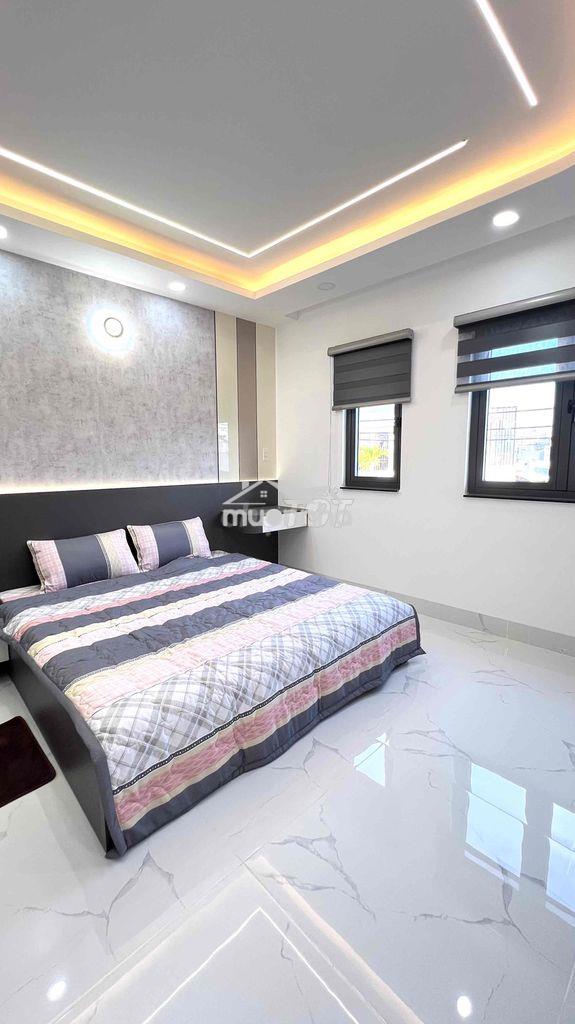 Nhà phố hiện đại 5 tầng ngay ngã tư bốn xã, đương 8m thông, 4x14m, sân - 4